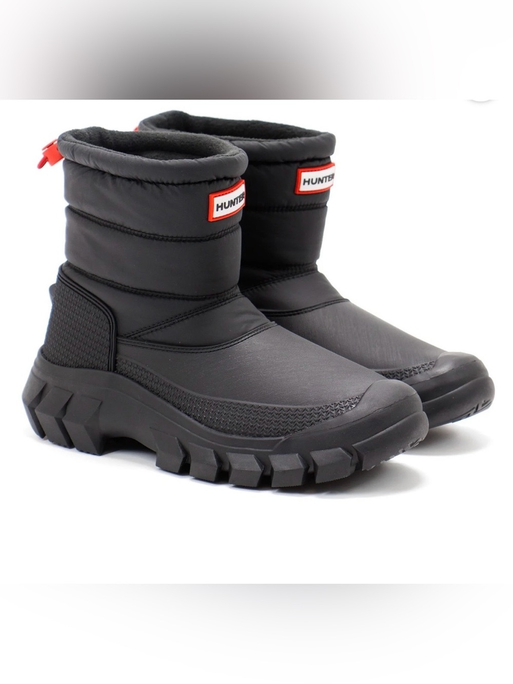 Brand new Hunter Black Padded Waterproof Lug-Ankle Boots size 5